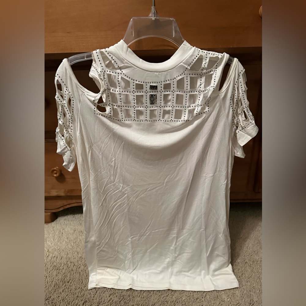 NWOT VOCAL BLINGY COLD SHOULDER